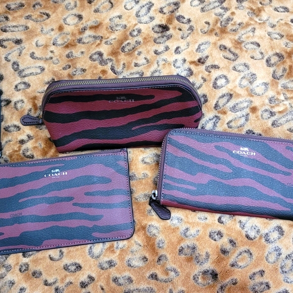 Coach Handbags - Coach wallet, small wristlet , small cosmetic bag.